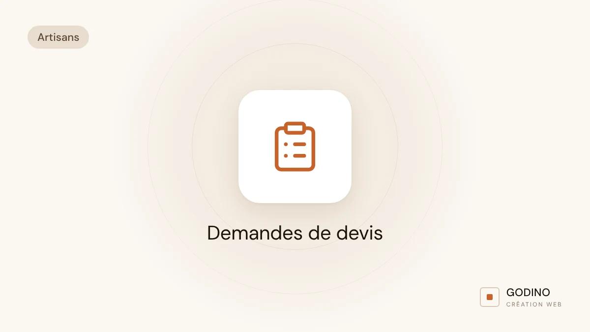 Artisan : recevoir des demandes de devis par son site, concrètement